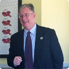 Doug at the Kiwanis Meeting, March 2017